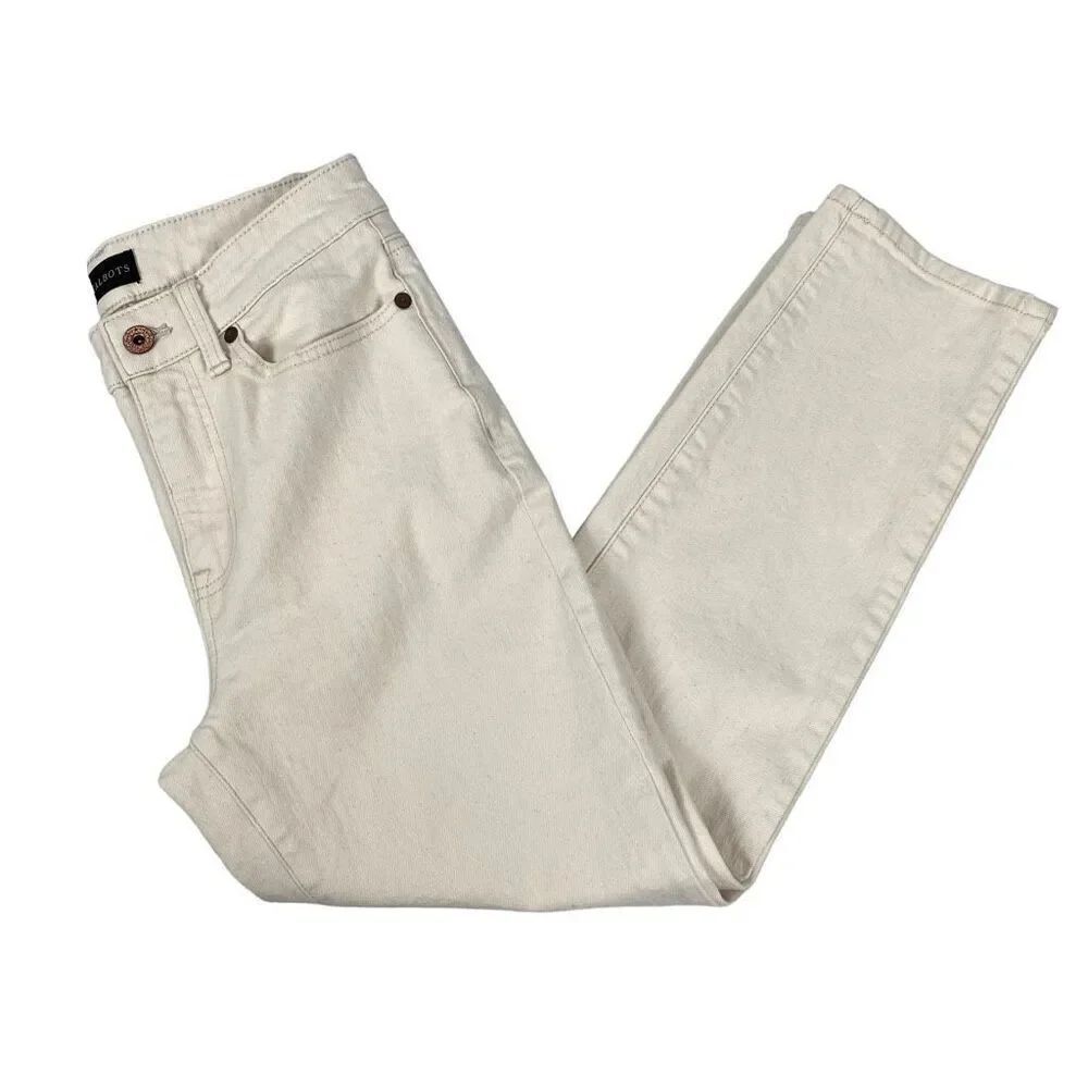 Talbots Modern Ankle Jean size 2P Cream